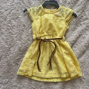 Yellow dress baby girl size 12 Months